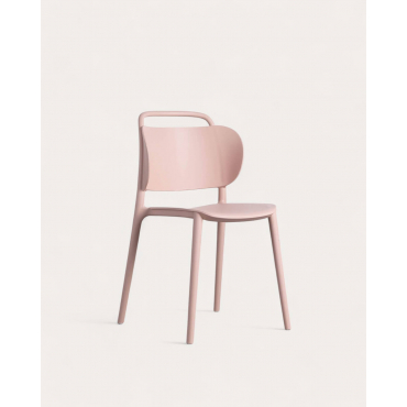 Polypropylene Dining Chair Kole Pink Nude - The Masie