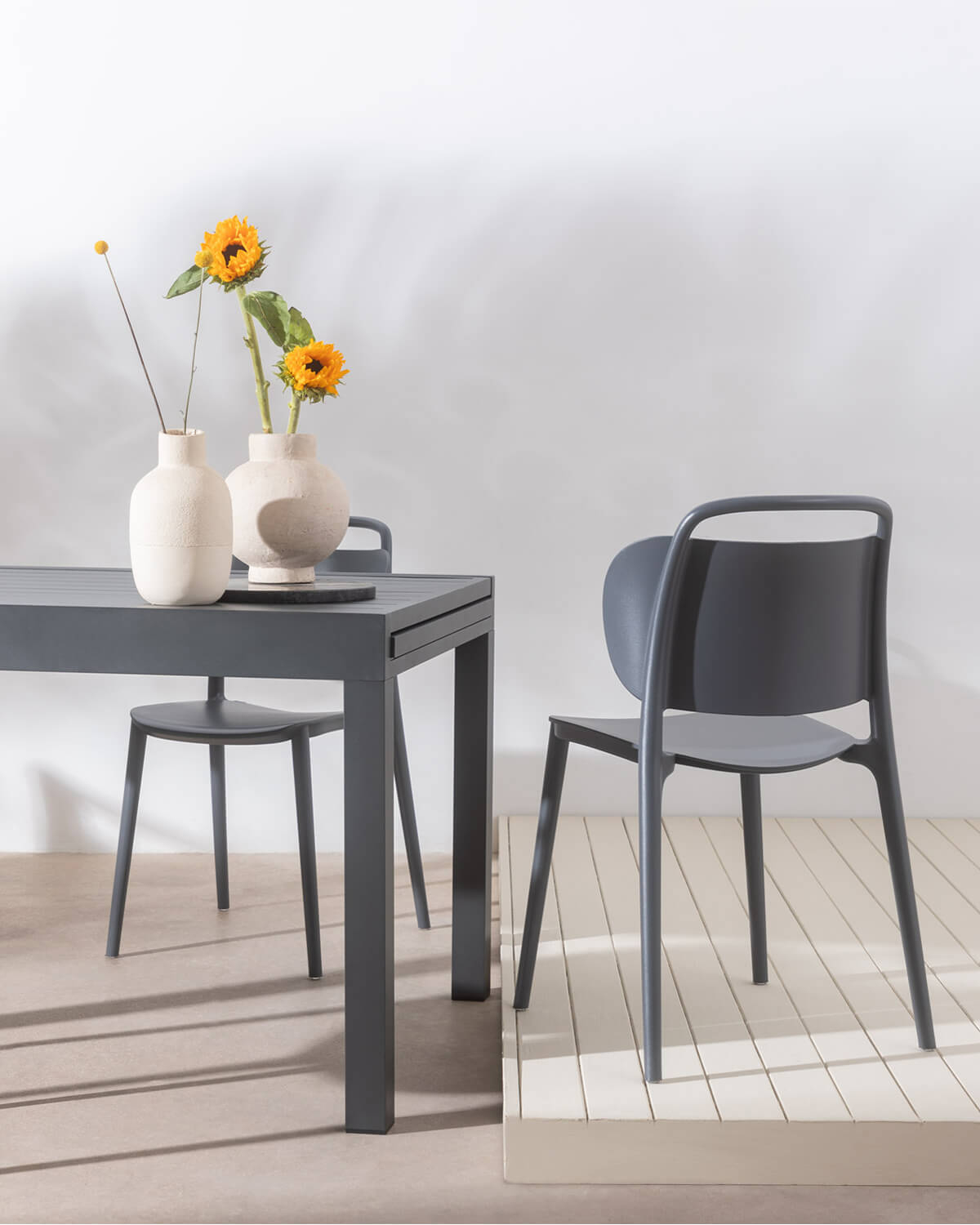 Pack of 2 Polypropylene Dining Chairs Kole, gallery image 2