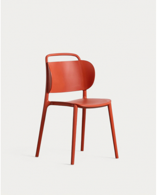 Pack of 4 Polypropylene Outdoor Chairs Kole