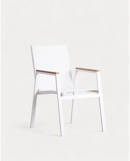 Outdoor Chair in Aluminium Korce - White Polar