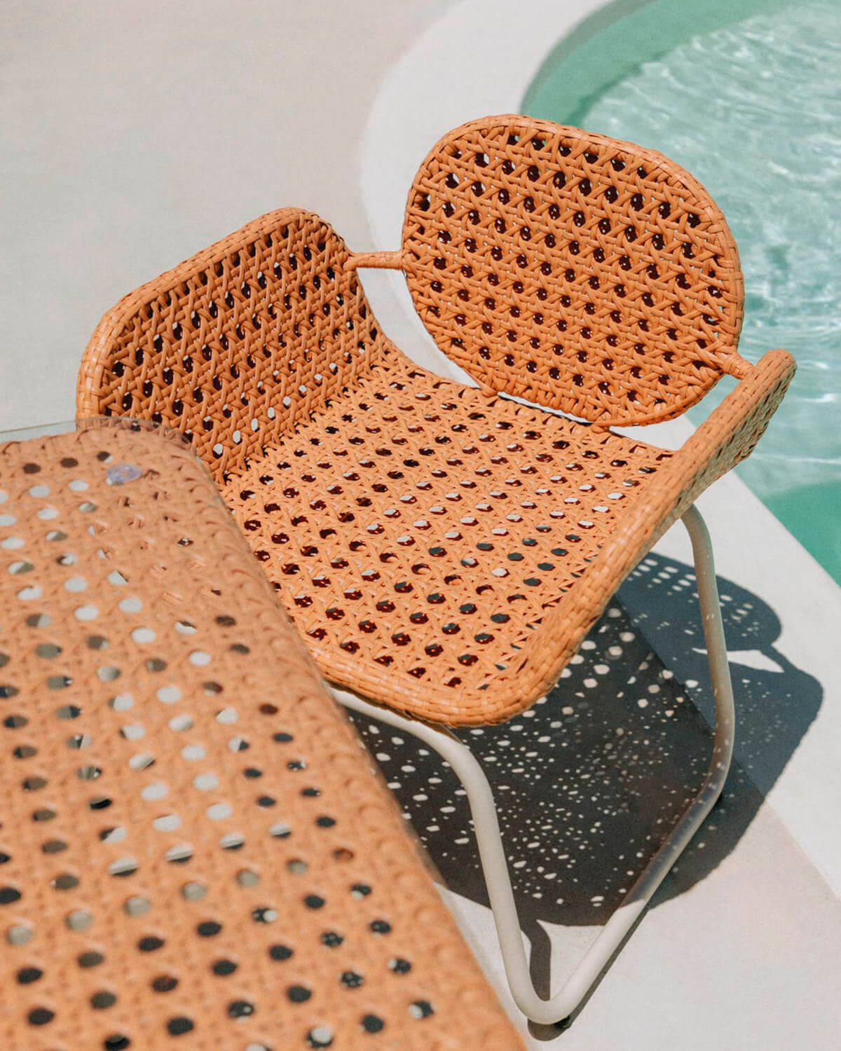 Outdoor Aluminium and Synthetic Rattan Chair with Armrests Roys, gallery image 2