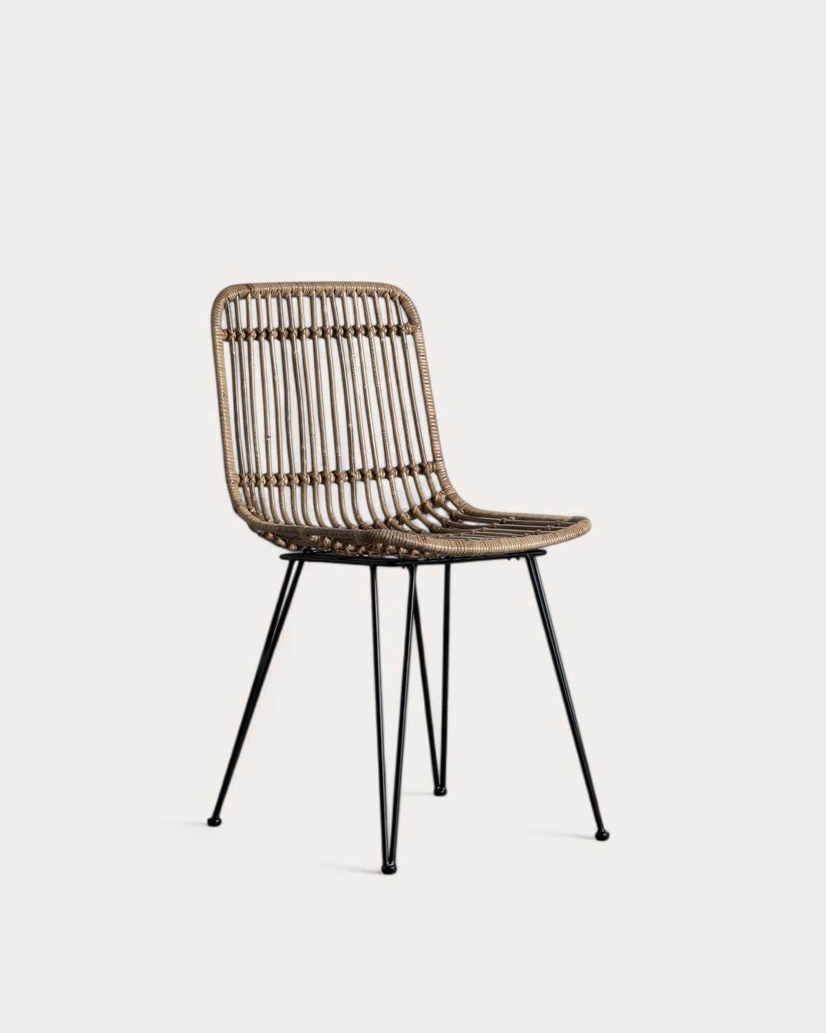 Pack 2 Natural Rattan Outdoor Chairs Nice, gallery image 1
