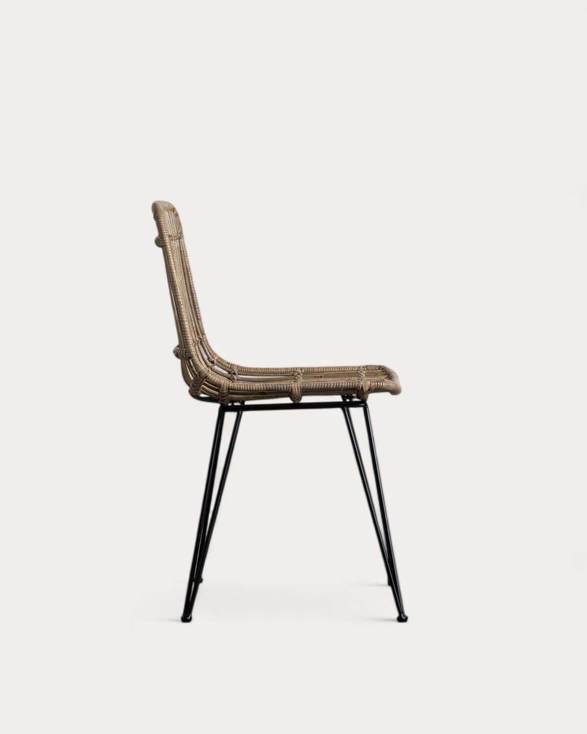 Pack 2 Natural Rattan Outdoor Chairs Nice, gallery image 4