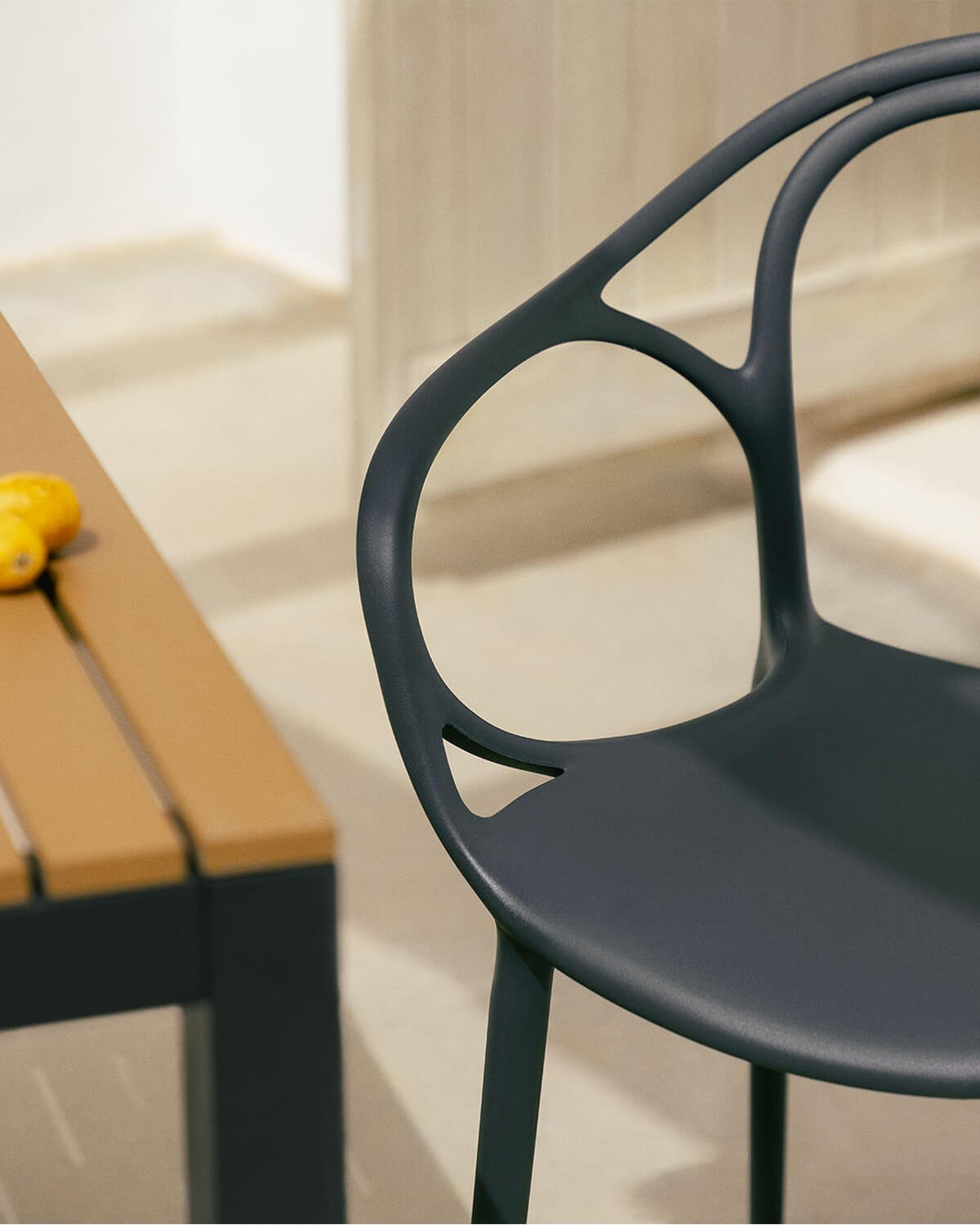 Polypropylene Outdoor Chair with Armrests Erbra, gallery image 3