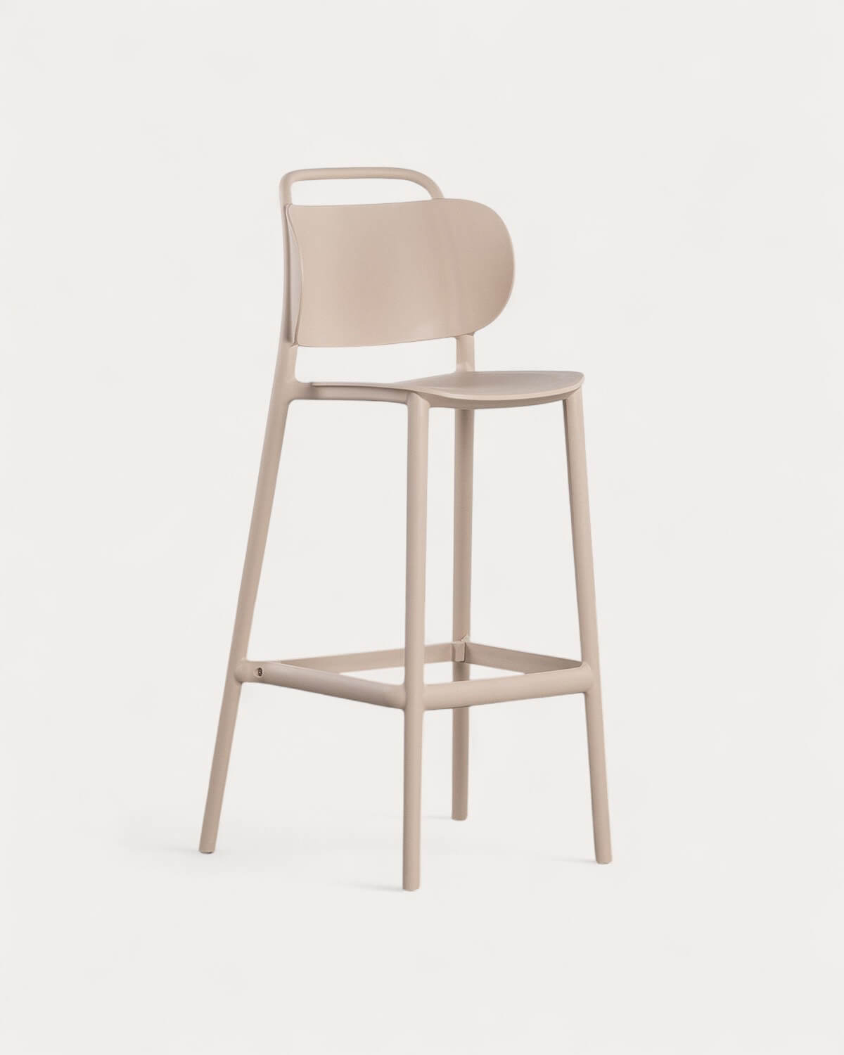 Pack of 4 outdoor 75 cm polypropylene bar stools Kole, gallery image 1