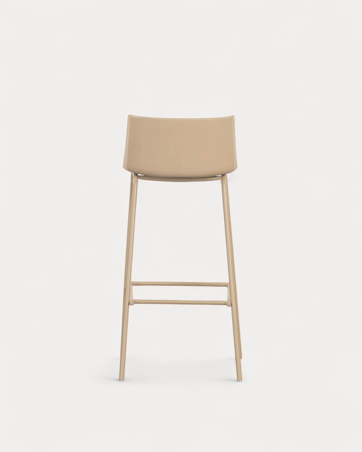 Pack of 2 High Outdoor Stools in Polypropylene and Metal (75 cm) Meivy, gallery image 5