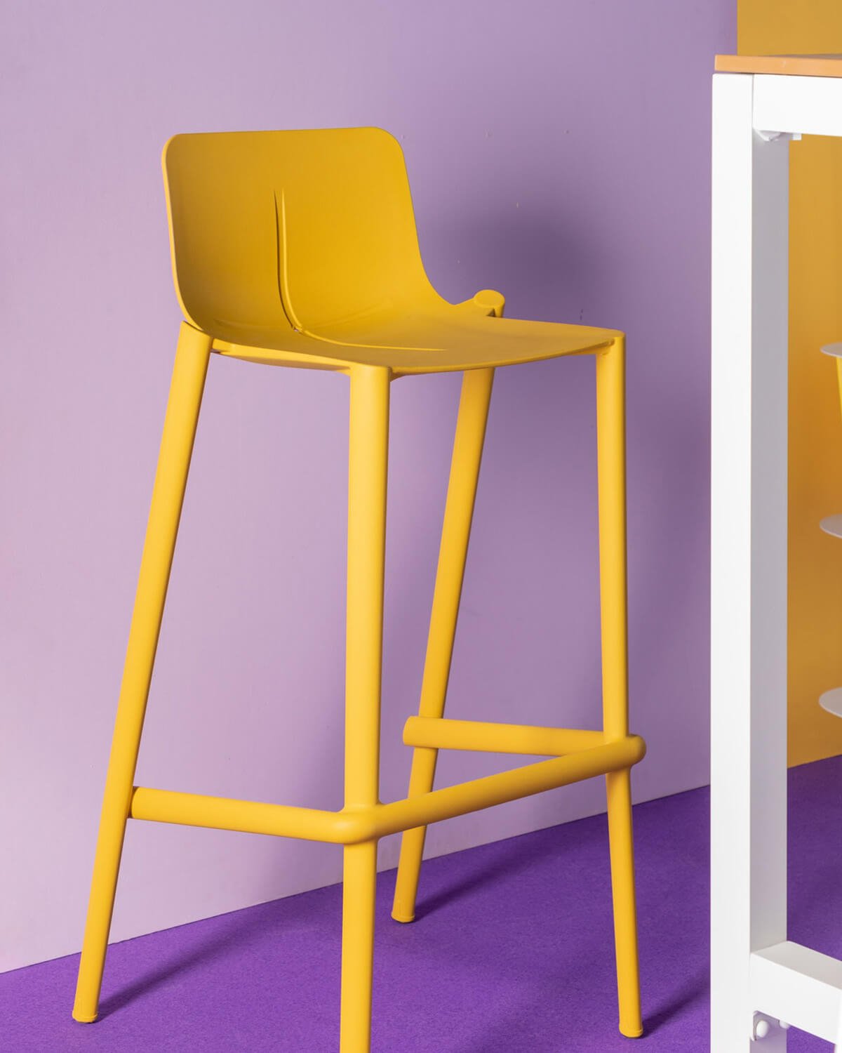 Pack 2 Tall Outdoor Polypropylene Stools (75 cm) Blin, gallery image 2