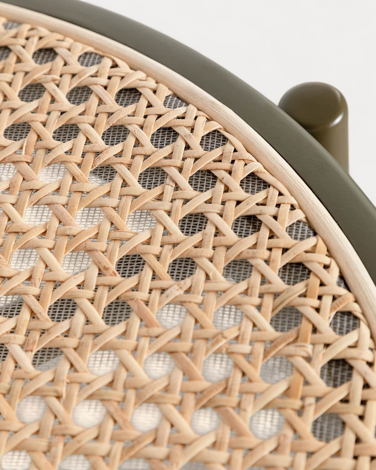 High Stool in Natural Rattan and Metal (75 cm) Vili , gallery image 7