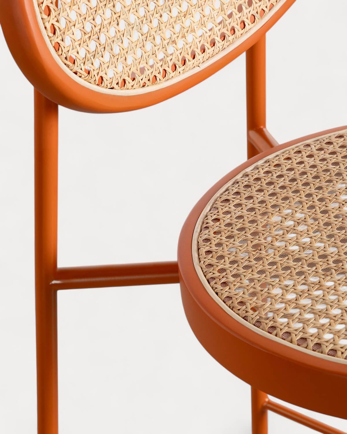 High Stool in Natural Rattan and Metal (75 cm) Vili , gallery image 6