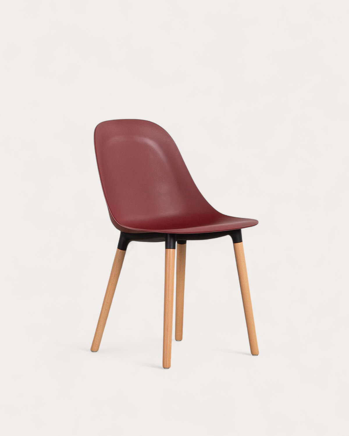 Dining Chair in Polypropylene and Wood Reine, gallery image 1