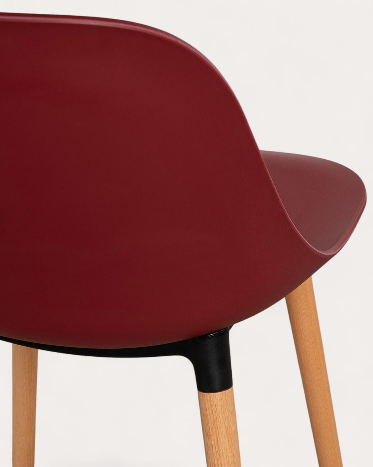 Pack of 4 Polypropylene and Wood Dining Chairs Reine, gallery image 4