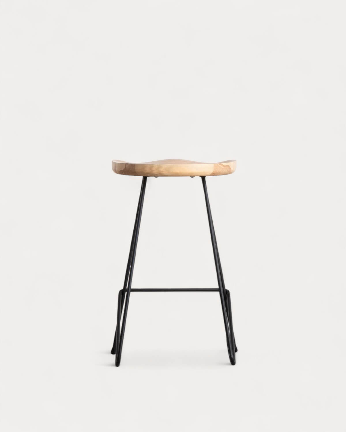 High Wood and Metal Stool (67.5 cm) Roses, gallery image 4