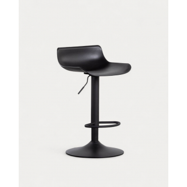 Adjustable High Polyethylene Stool Corea Black Obsidian - The Masie