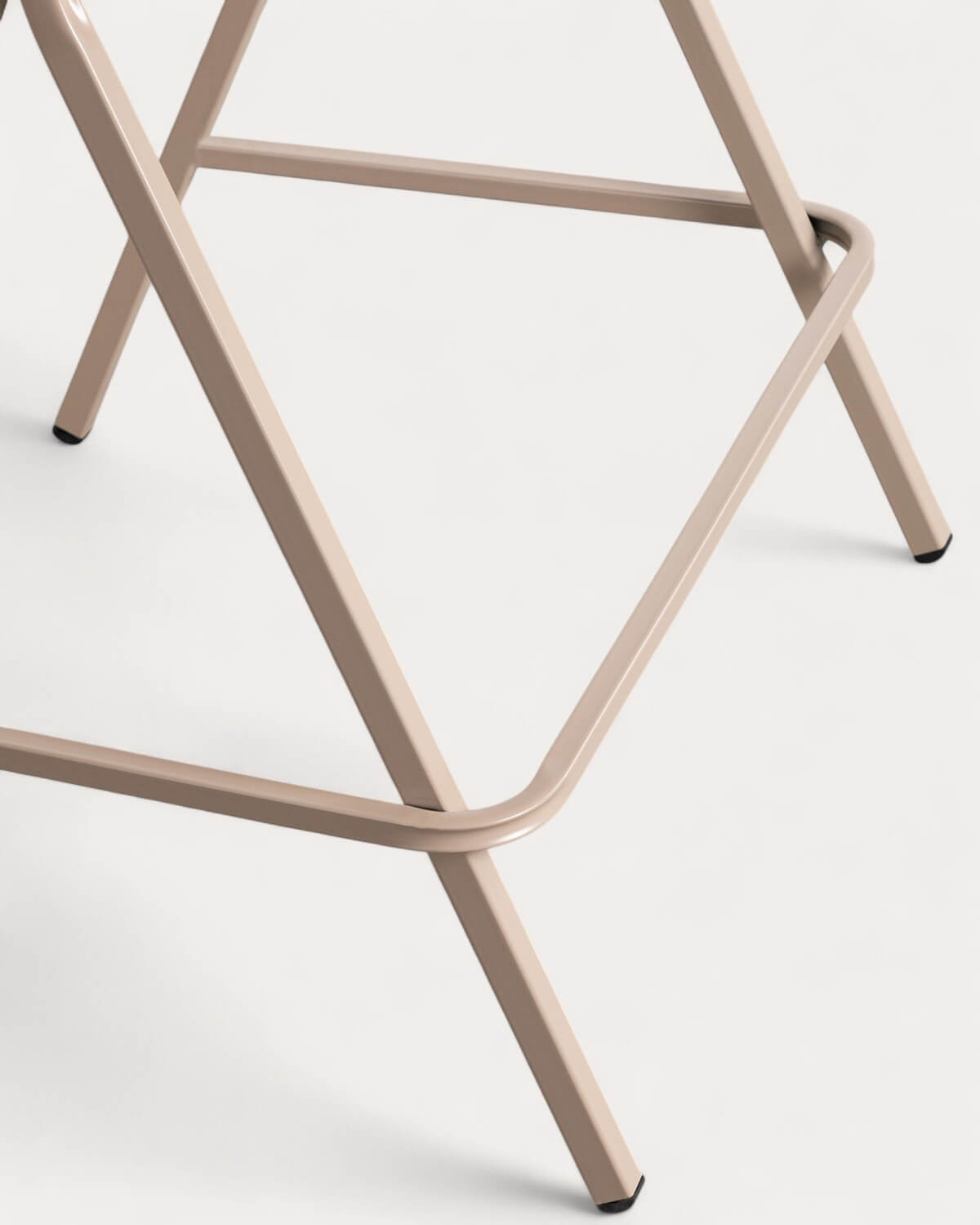 Pack of 4 High Stools in Fabric and Metal (65 cm) Aixa, gallery image 8