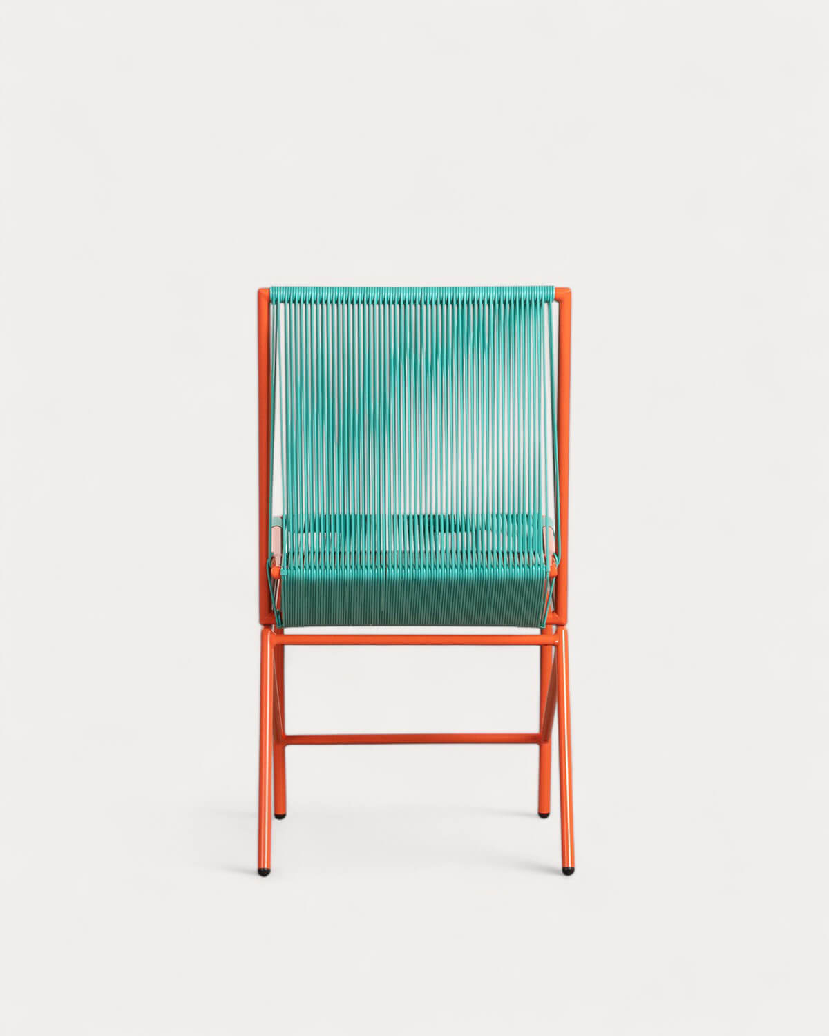 Pack of 2 Synthetic Rattan and Metal Dining Chairs Amur Colors, gallery image 5