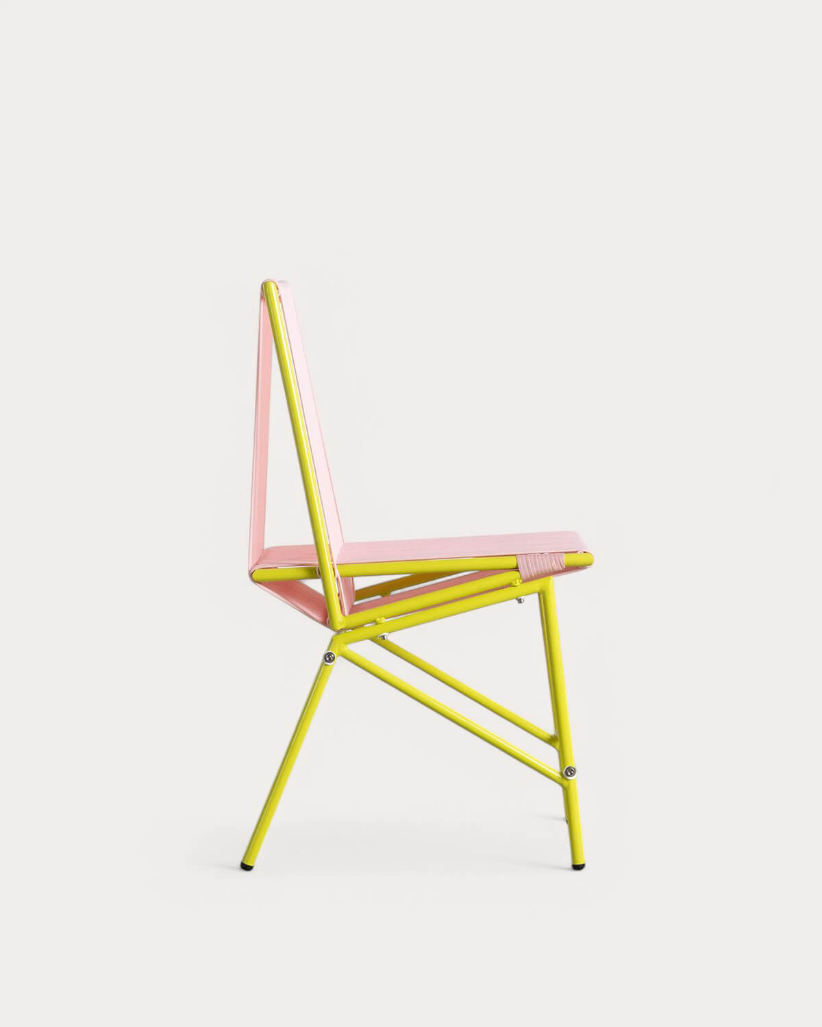 Pack 4 Synthetic Rattan and Metal Dining Chairs Amur Colors, gallery image 3