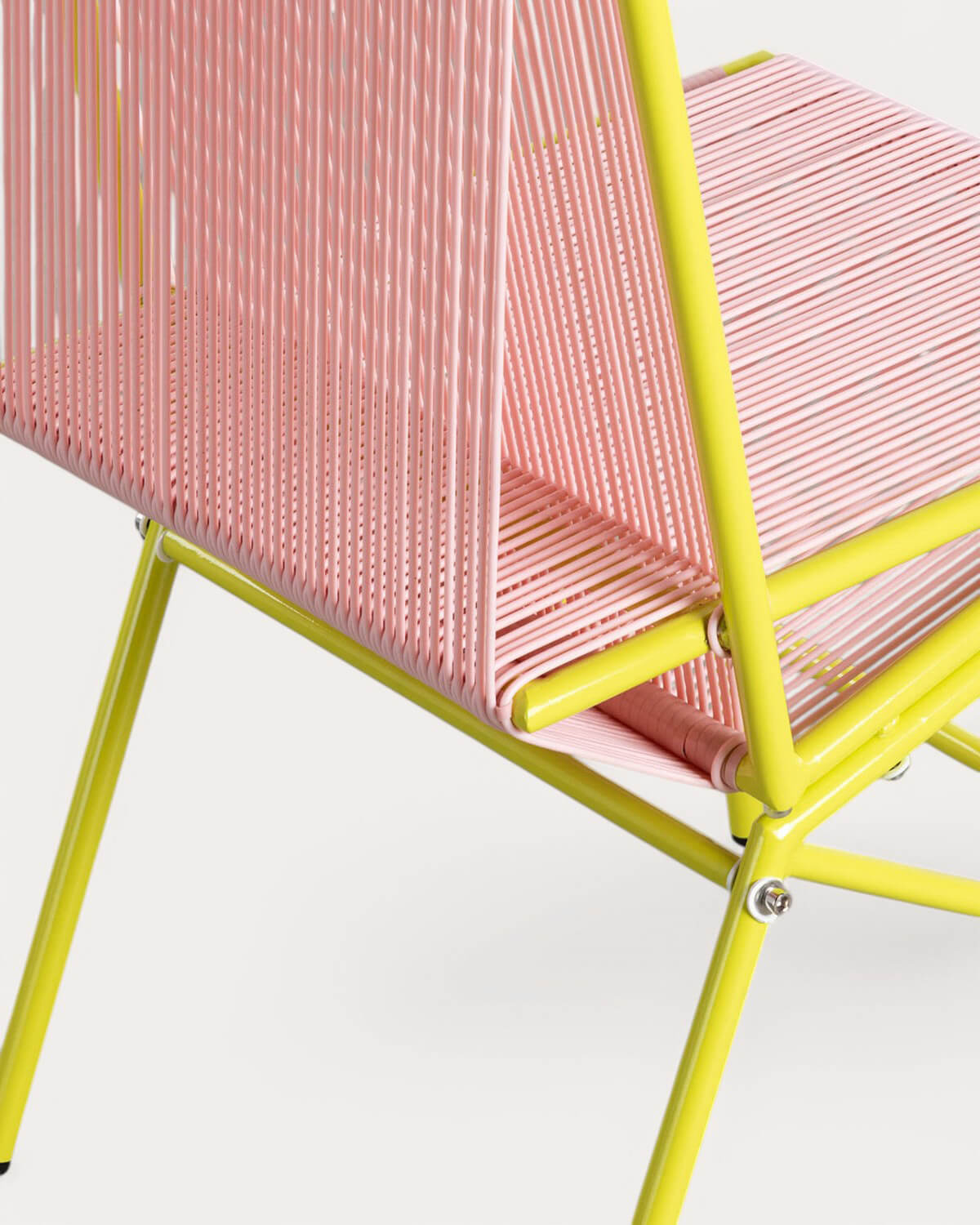 Pack 4 Synthetic Rattan and Metal Dining Chairs Amur Colors, gallery image 5