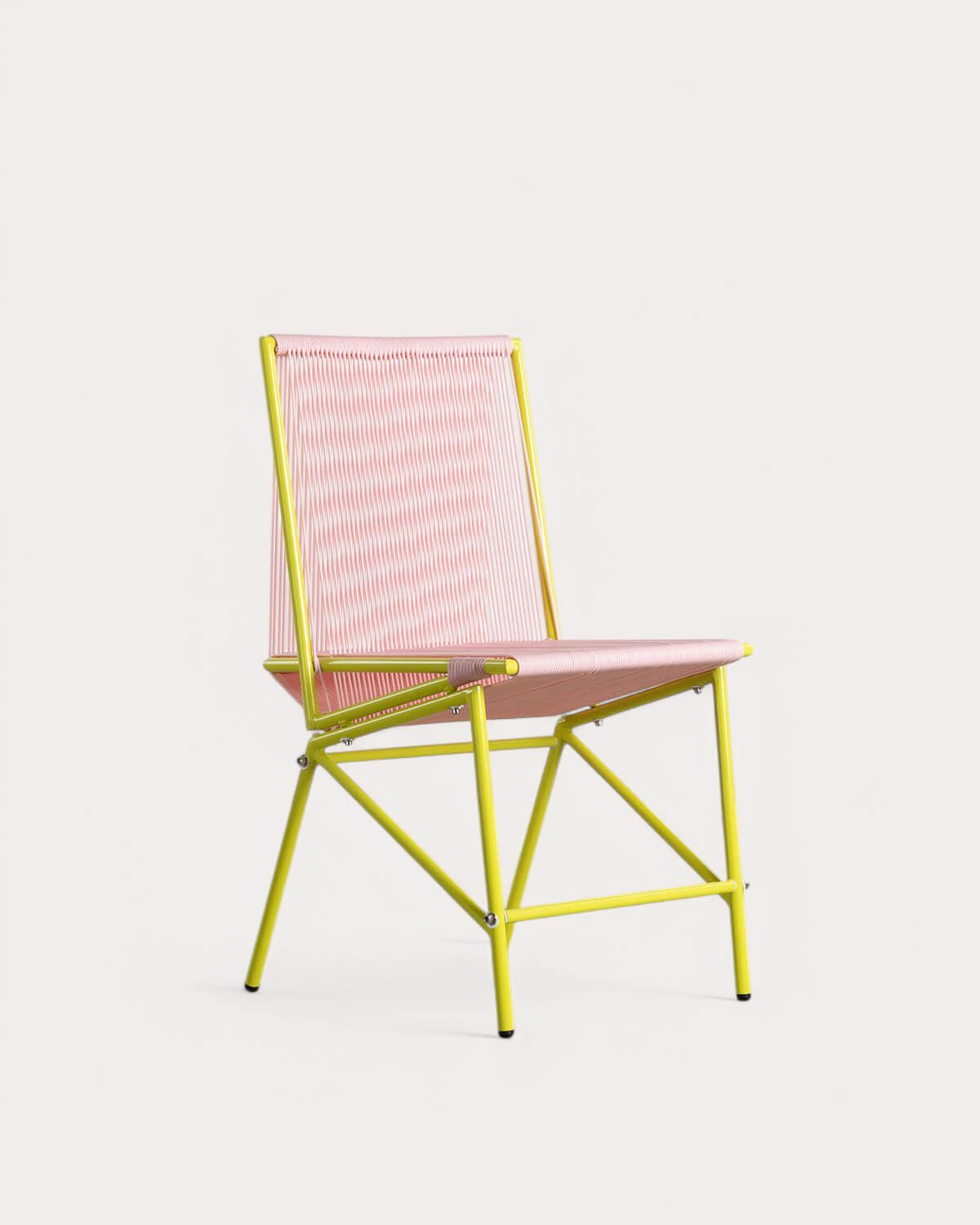 Pack 4 Synthetic Rattan and Metal Dining Chairs Amur Colors, gallery image 8