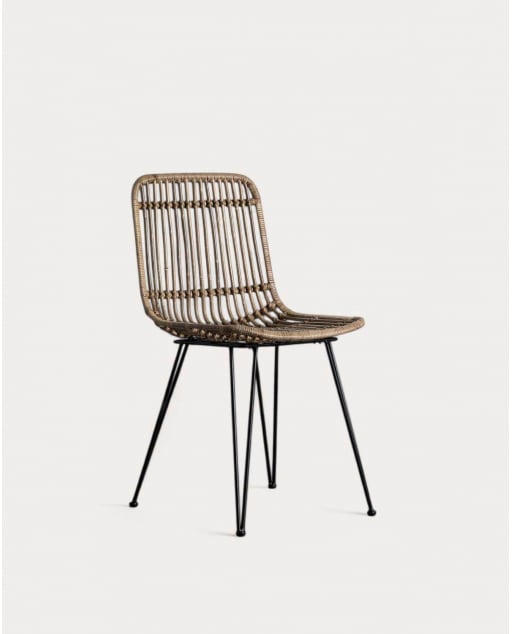 Pack 2 Natural Rattan Dining Chairs Nice
