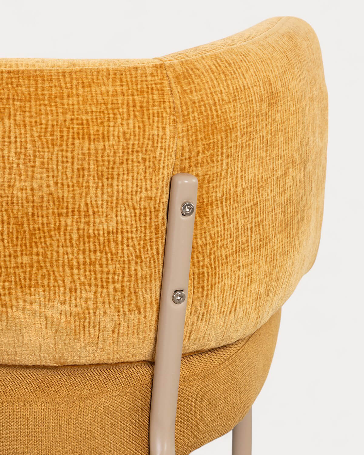 Pack of 2 High Stools in Fabric and Metal (65 cm) Hades Soft, gallery image 6