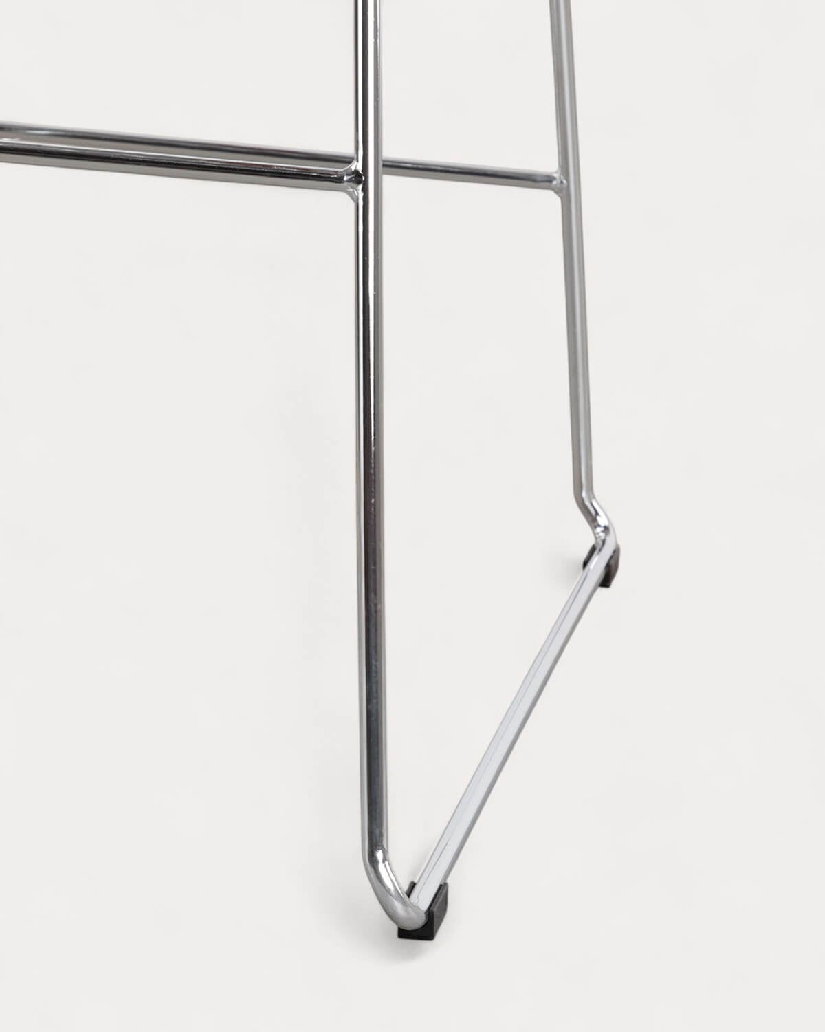 Pack 2 High Steel Stools (66 cm) Low Backrest Aras Trend, gallery image 4