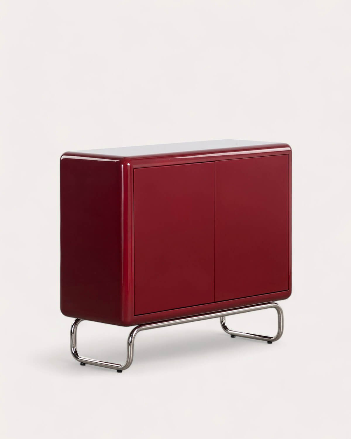 Low Sideboard with 2 Wooden and Metal Doors Candela Colours, gallery image 1