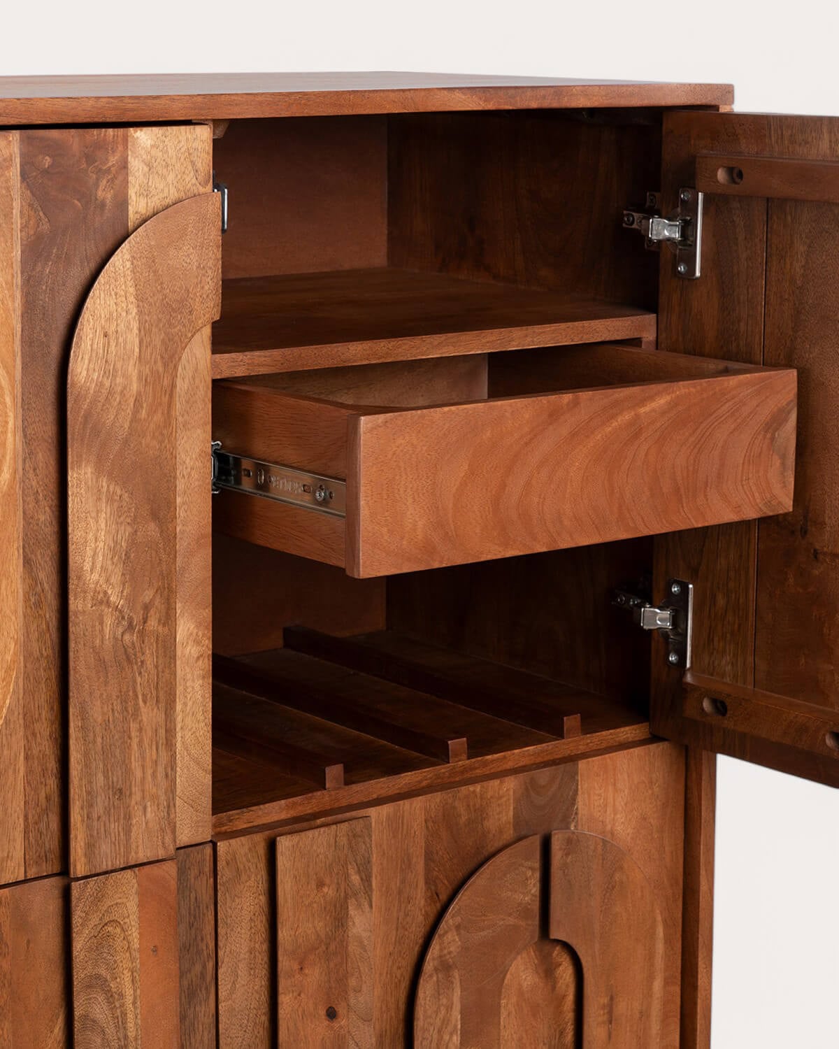 Mango Wood Bar Cabinet 90x40 cm Lenan, gallery image 5