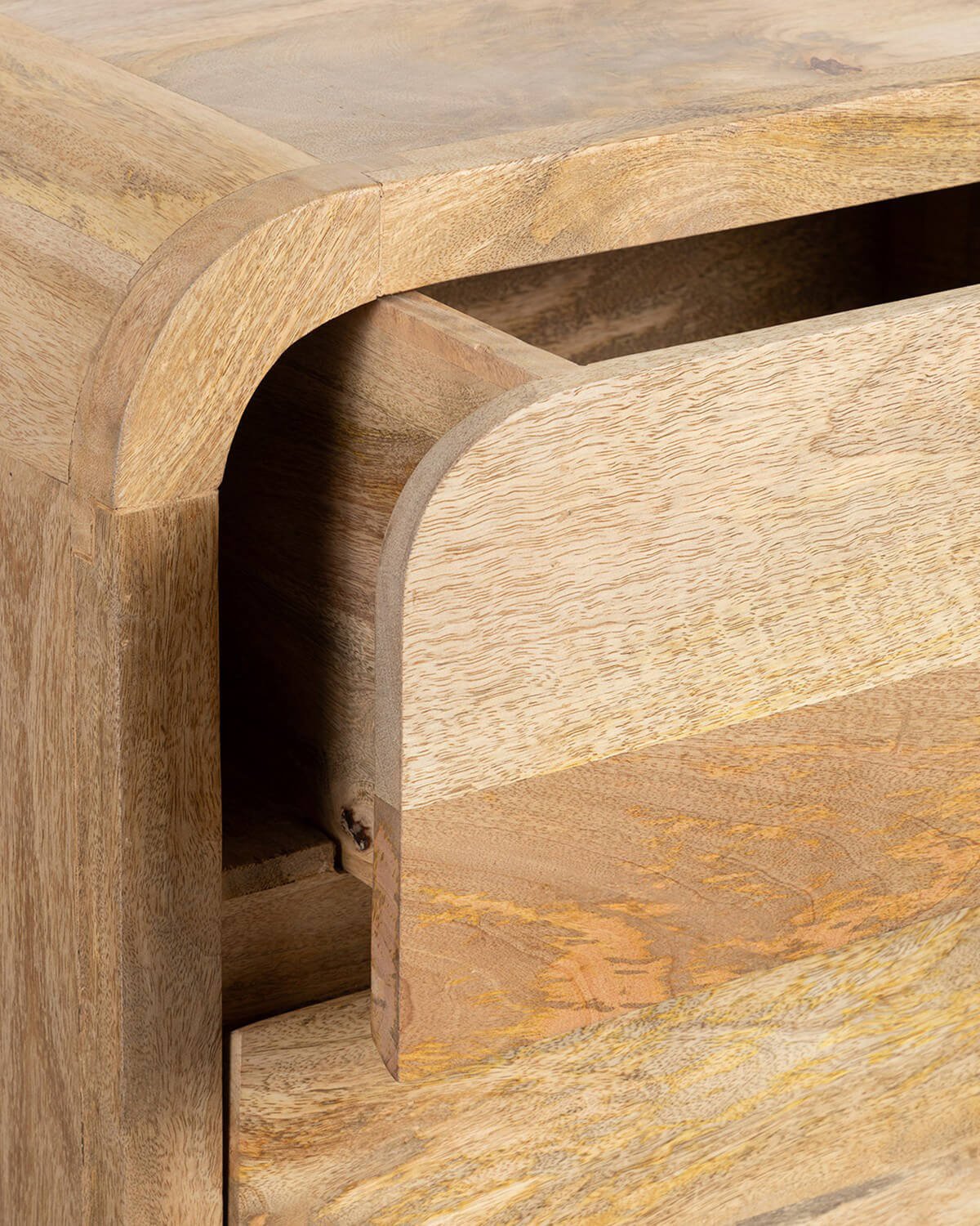 Low Sideboard with 6 Drawers in Vanile Mango Wood, gallery image 8