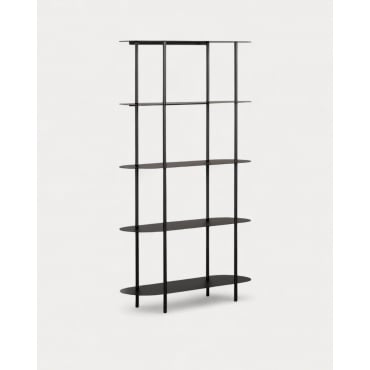 Metal Shelf (150,5x90 cm) Idris Black Obsidian - The Masie
