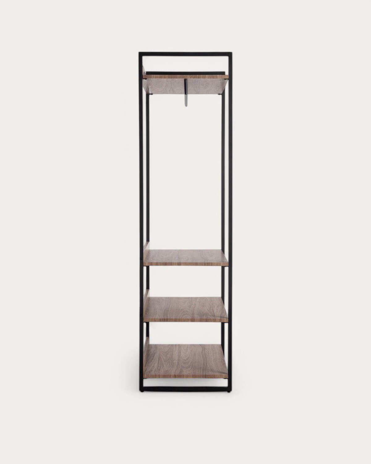 Standing Coat Rack with Metal and Wooden Shelves (180x80 cm) Mirey, gallery image 2