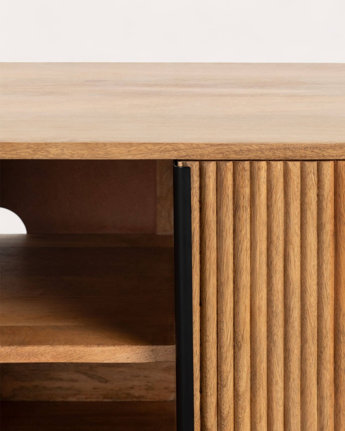 Mango Wood 2 Door 137x43 cm TV Cabinet Viena, gallery image 7