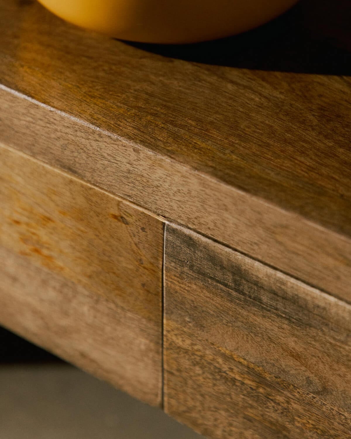 TV Stand with 3 Drawers 160x45 cm in Mango Wood Vanile, gallery image 3