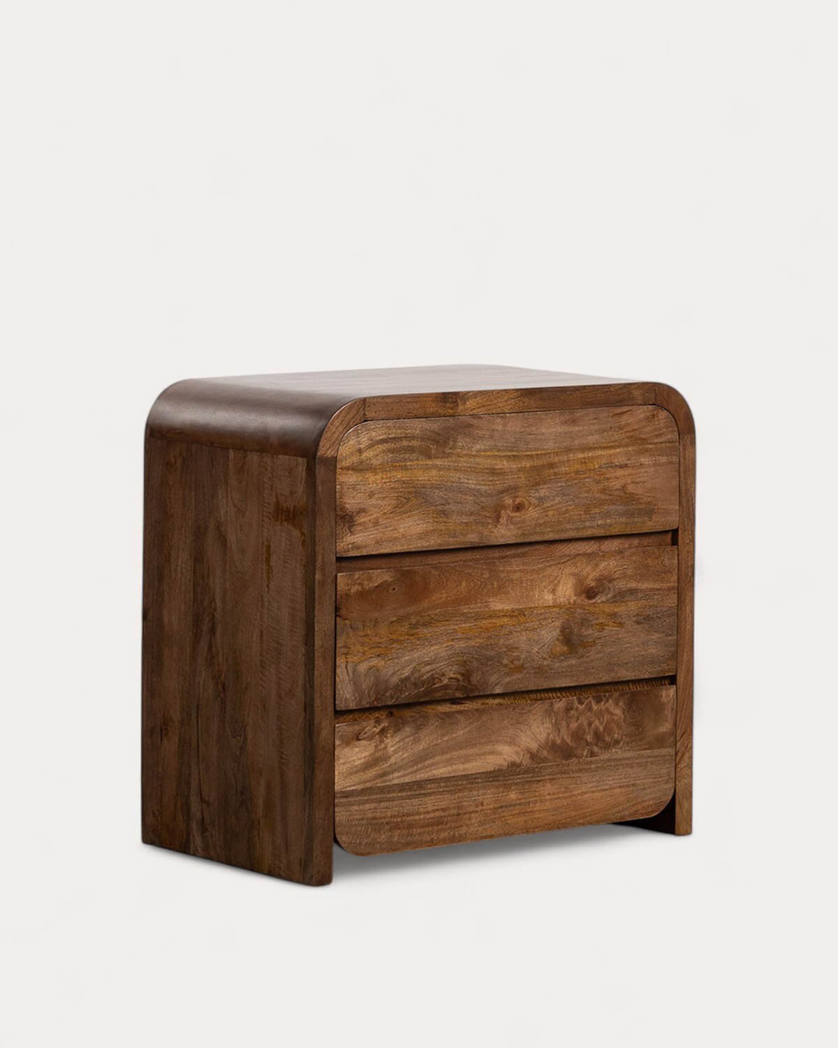 Chest of Drawers with 3 Drawers Made of Vanile Mango Wood, gallery image 1