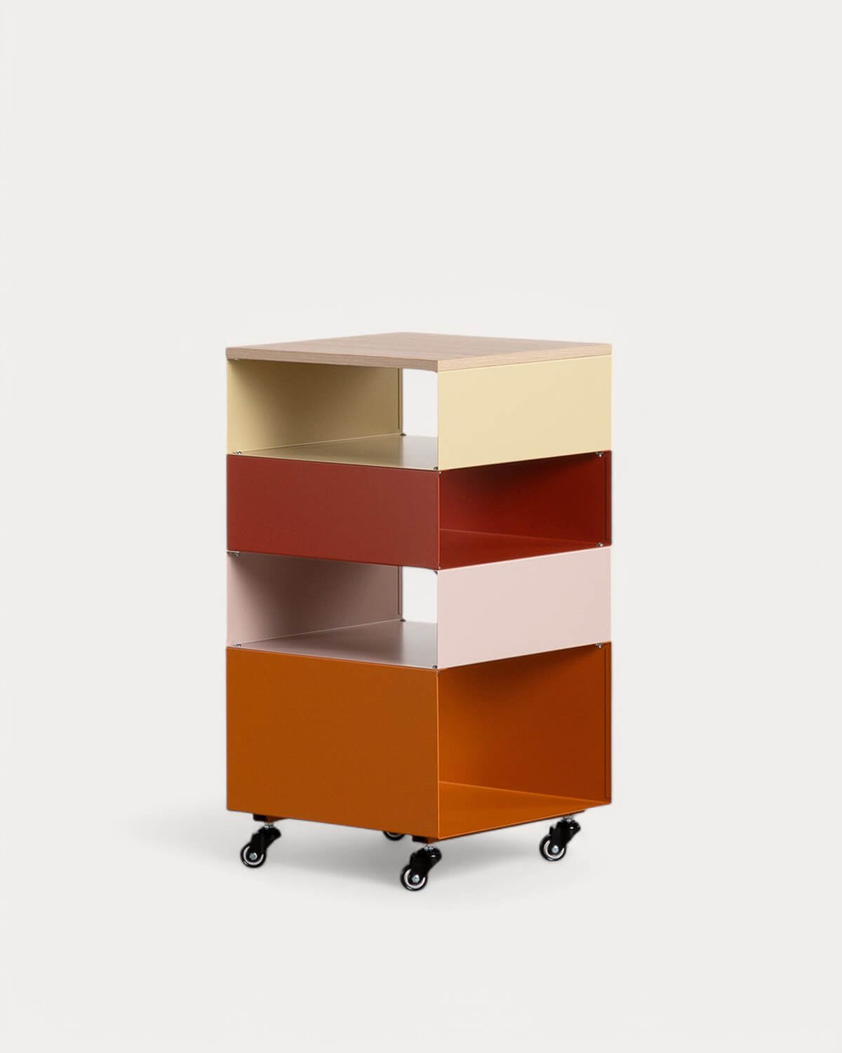 Shelving with Metal Wheels (76x40 cm) Aiora, gallery image 1