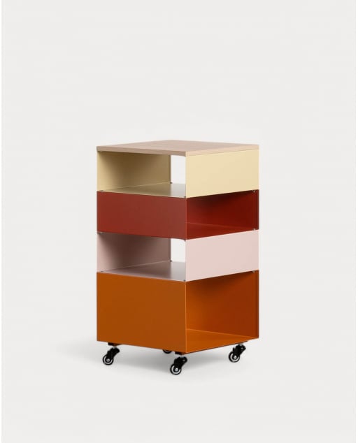 Shelving with Metal Wheels (76x40 cm) Aiora