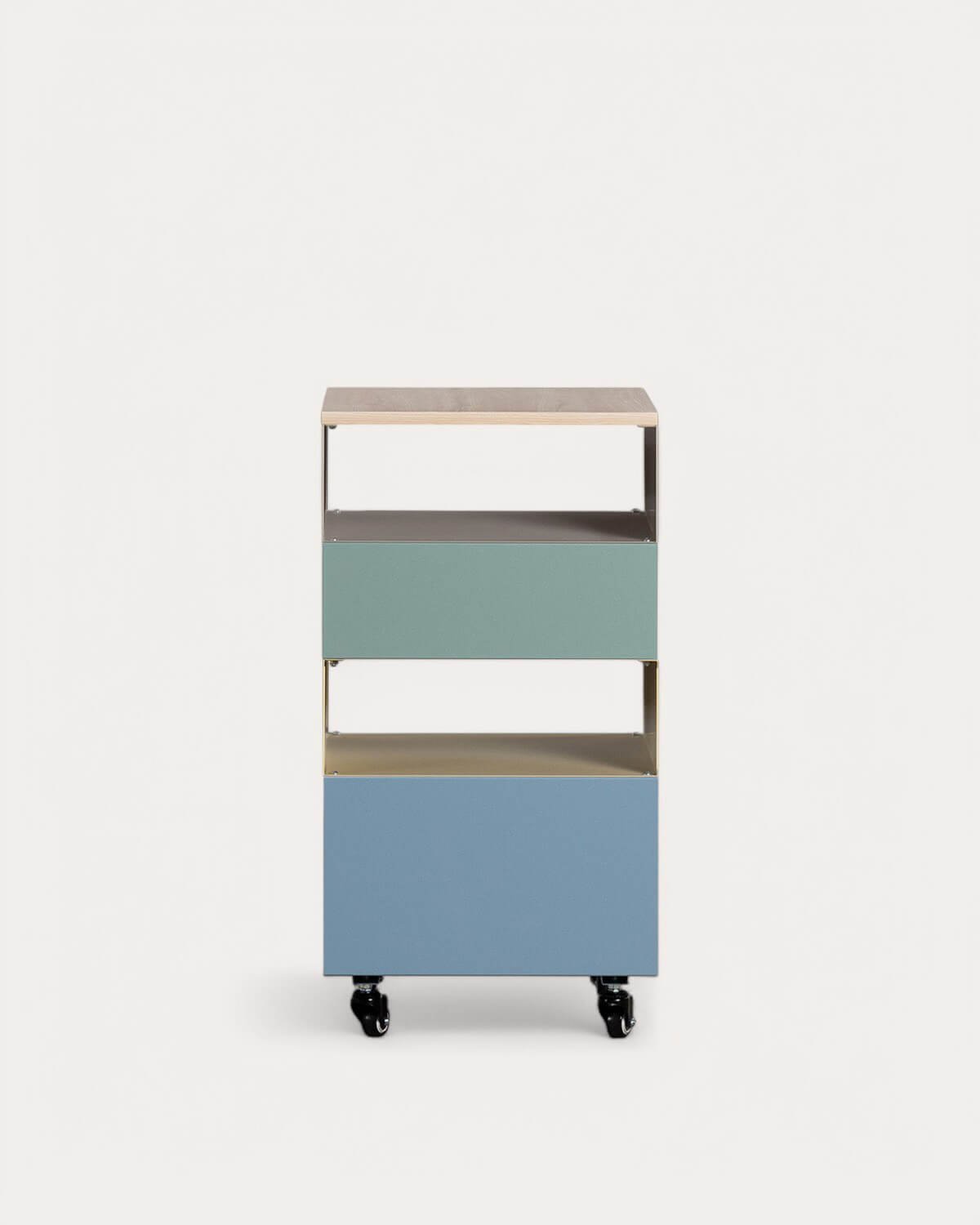 Shelving with Metal Wheels (76x40 cm) Aiora, gallery image 4