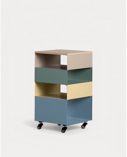 Shelving with Metal Wheels (76x40 cm) Aiora