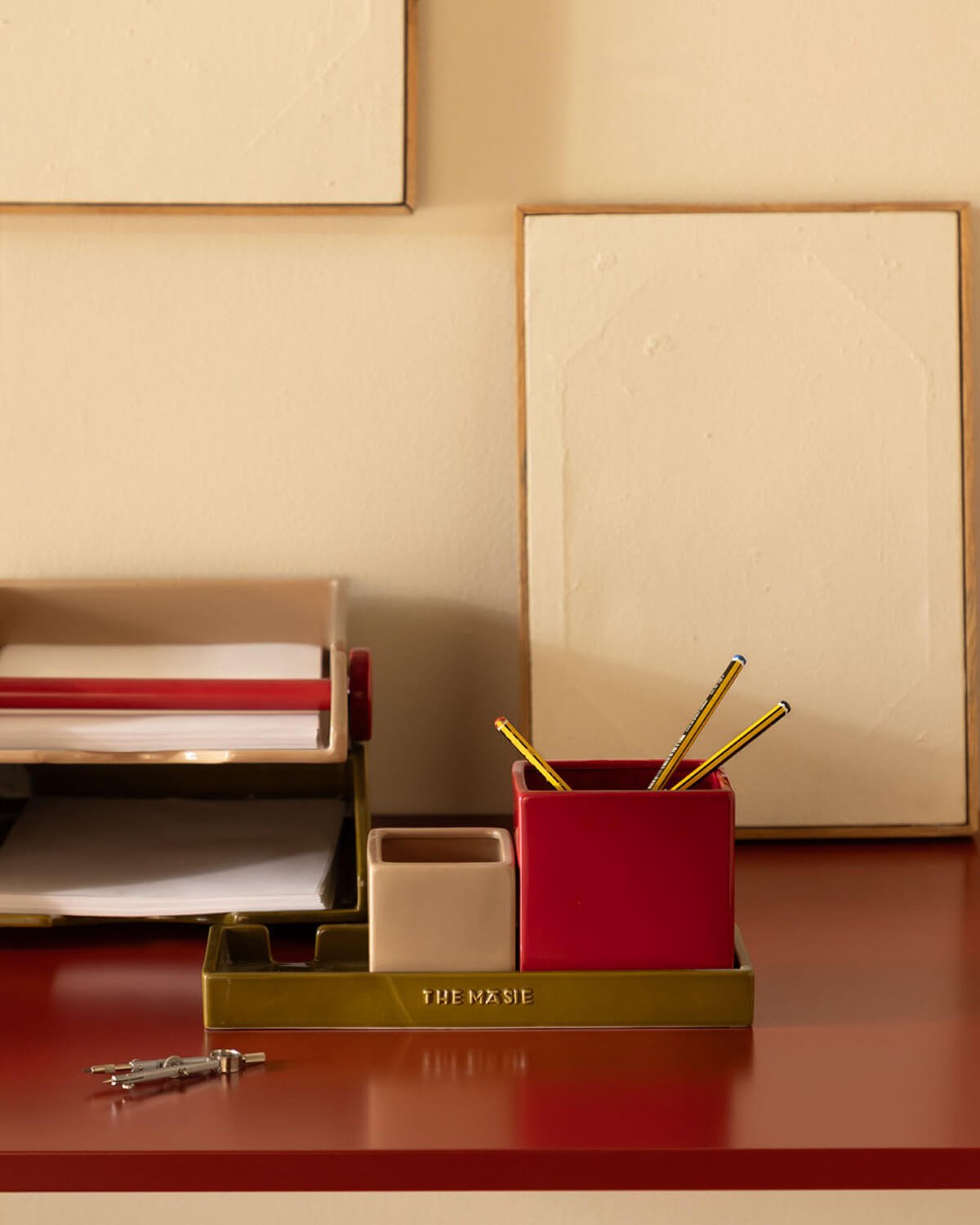 Seili Dolomite Desk Organizer, gallery image 2