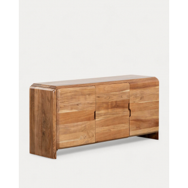 Low Sideboard with 3 Doors in Lucil Acacia Wood Acacia medium - The Masie