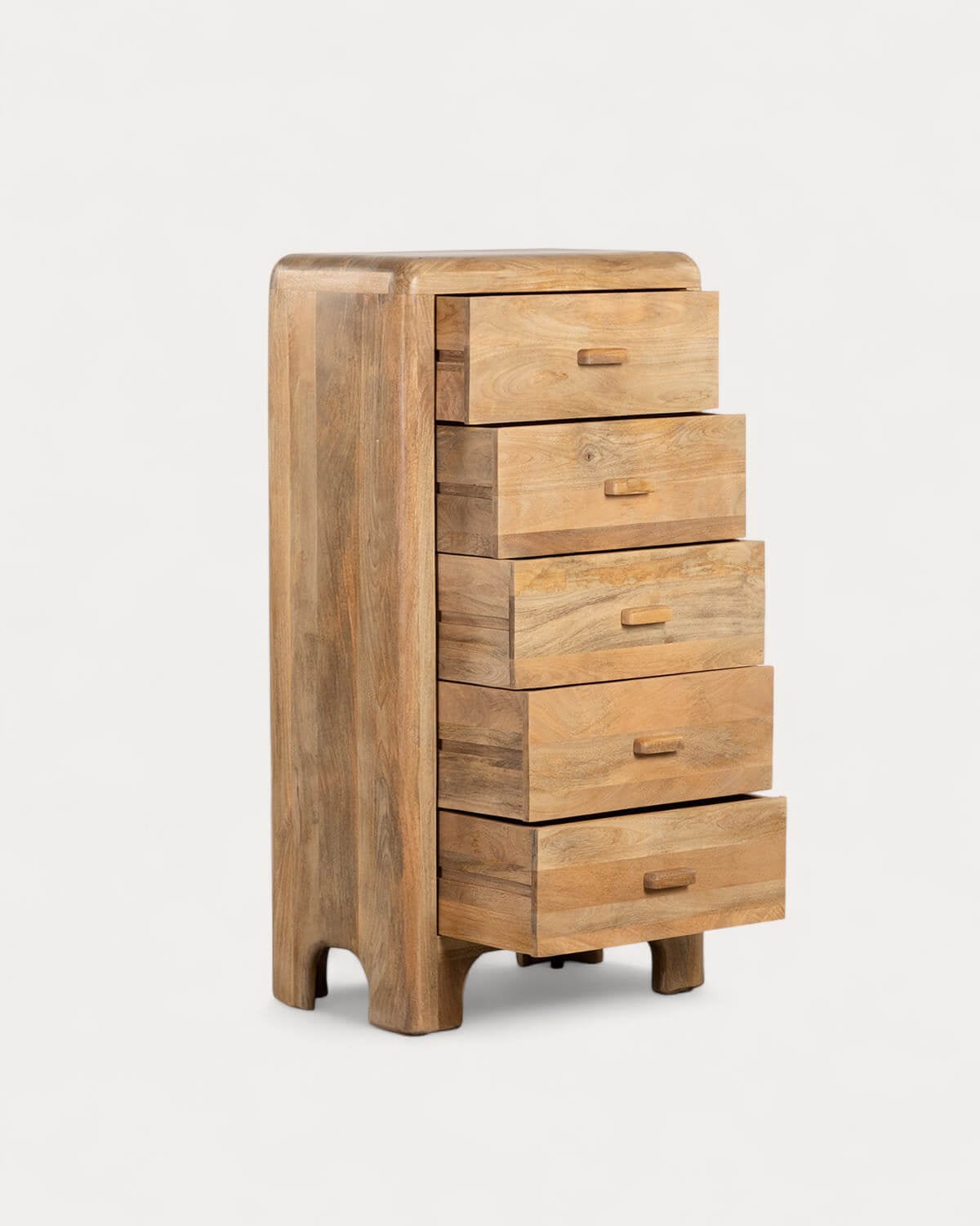 Mango Wood 5 Drawer 70x40 cm Chest of Drawers Reichel, gallery image 4
