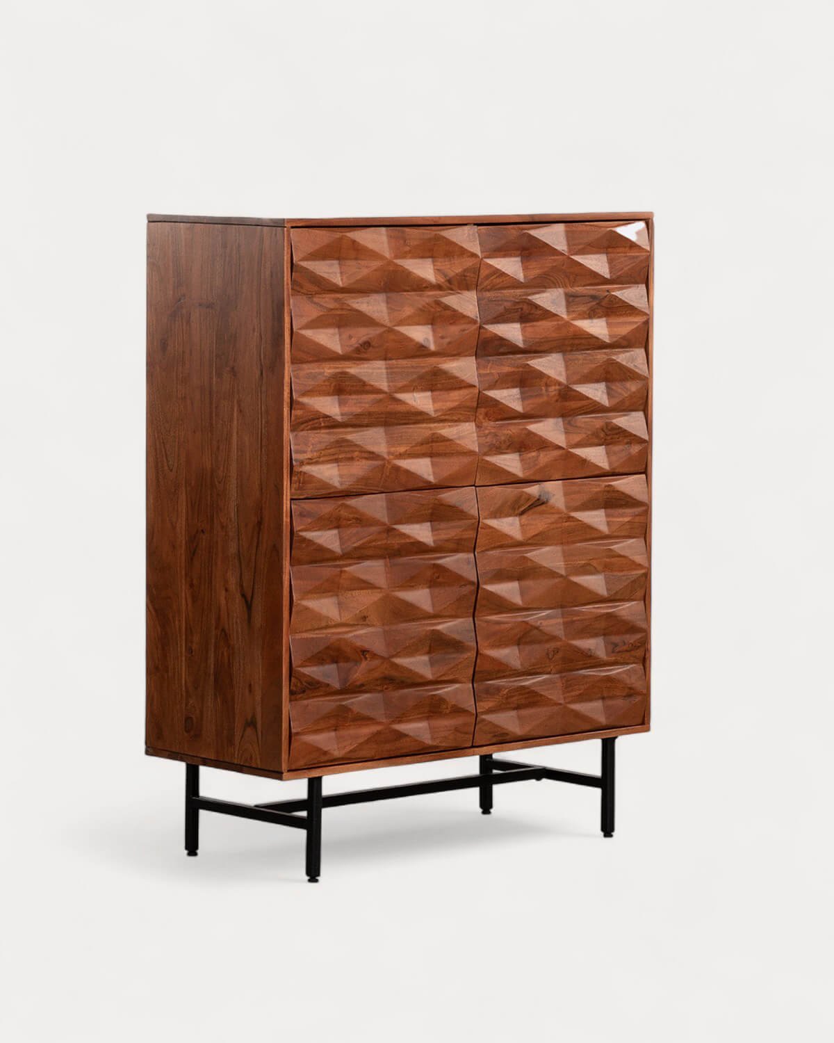 Acacia Wood Bar Cabinet Duna, gallery image 1