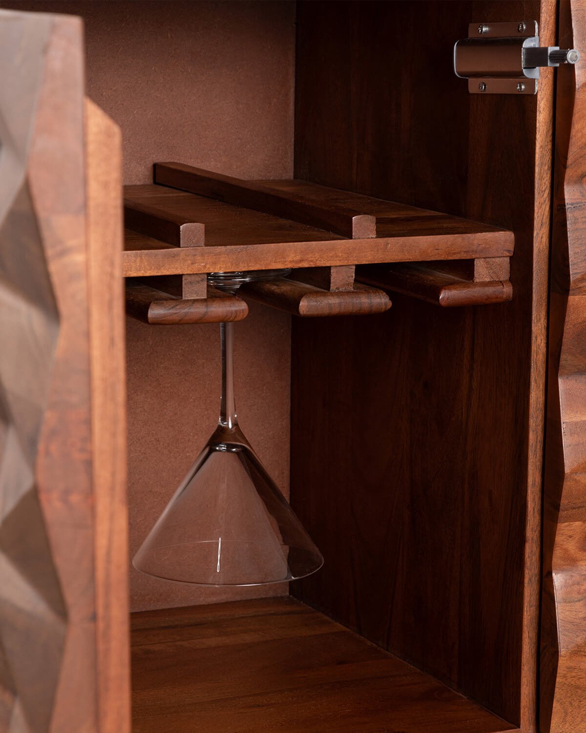 Acacia Wood Bar Cabinet Duna, gallery image 7