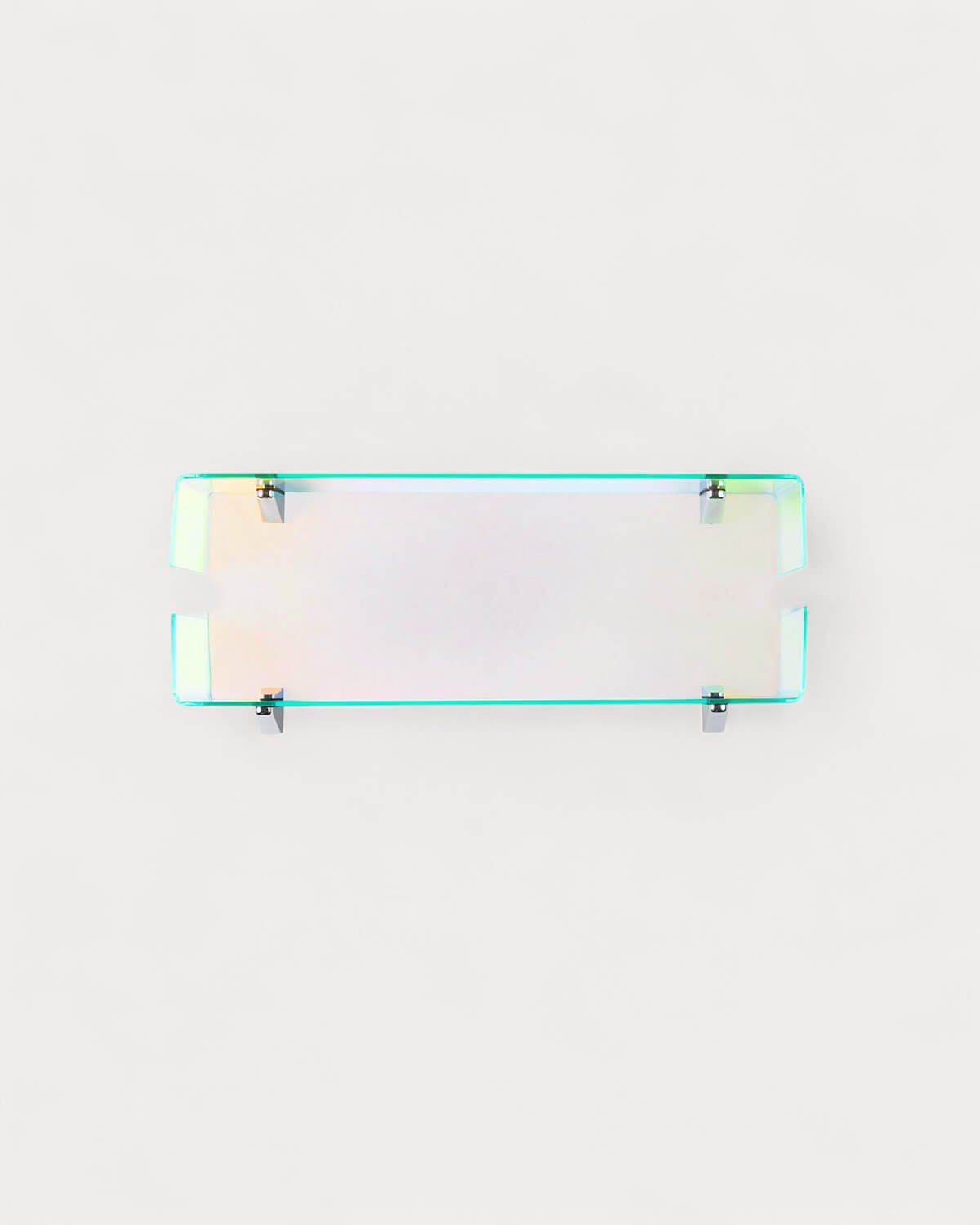 The Set of 2 Curved Glass Wall Shelves Iris , gallery image 3
