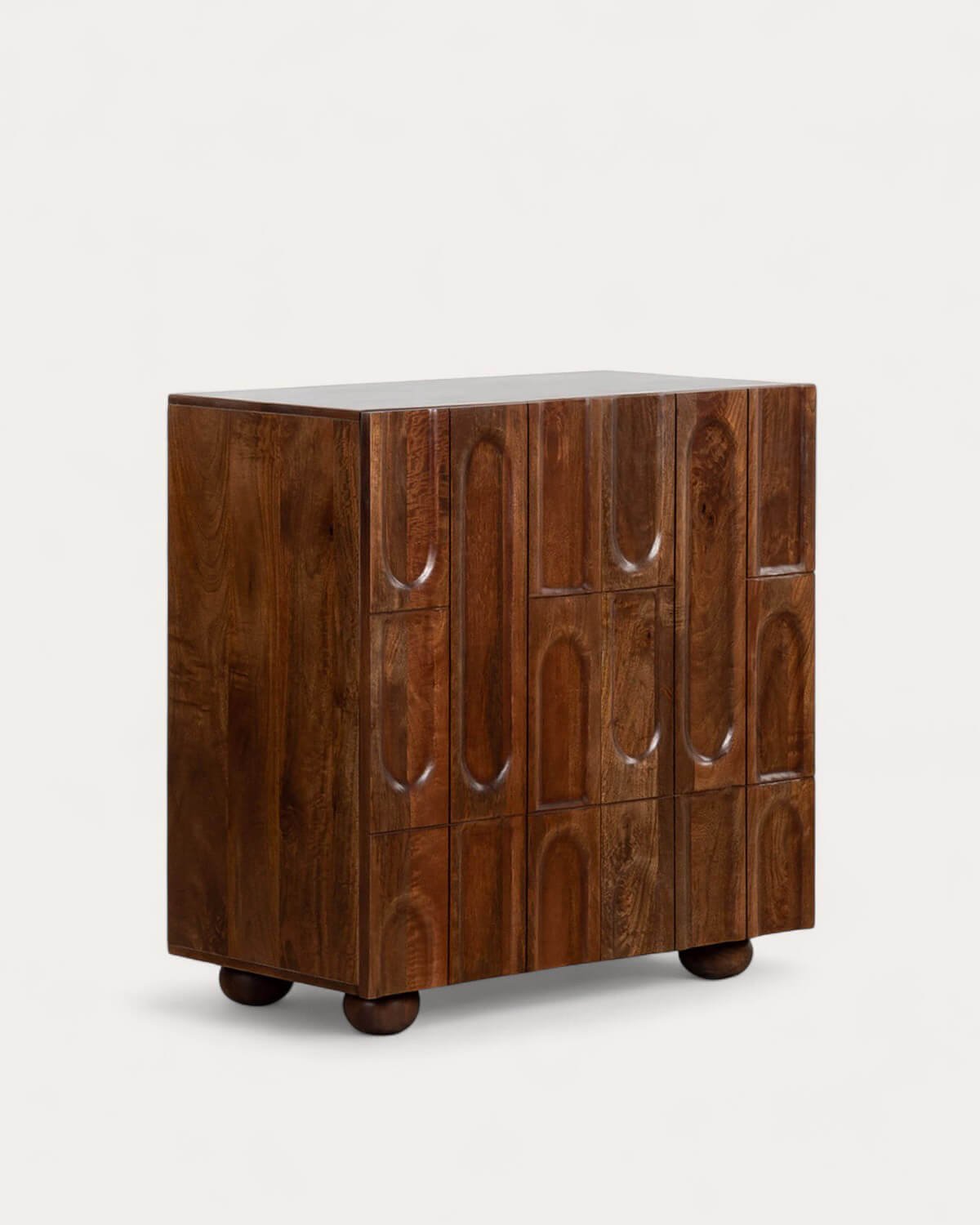 Mango Wood 2 Door Low Sideboard Even, gallery image 1