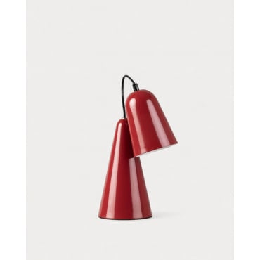 Valiria Metal Table Lamp Red Tinto - The Masie