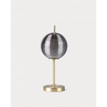 Samil Dimmable LED Metal Spherical Table Lamp (Ø20 cm) Golden yellow - The Masie