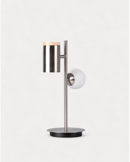 Caira Metal Table Lamp - Chrome