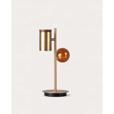 Caira Metal Table Lamp Golden yellow - The Masie