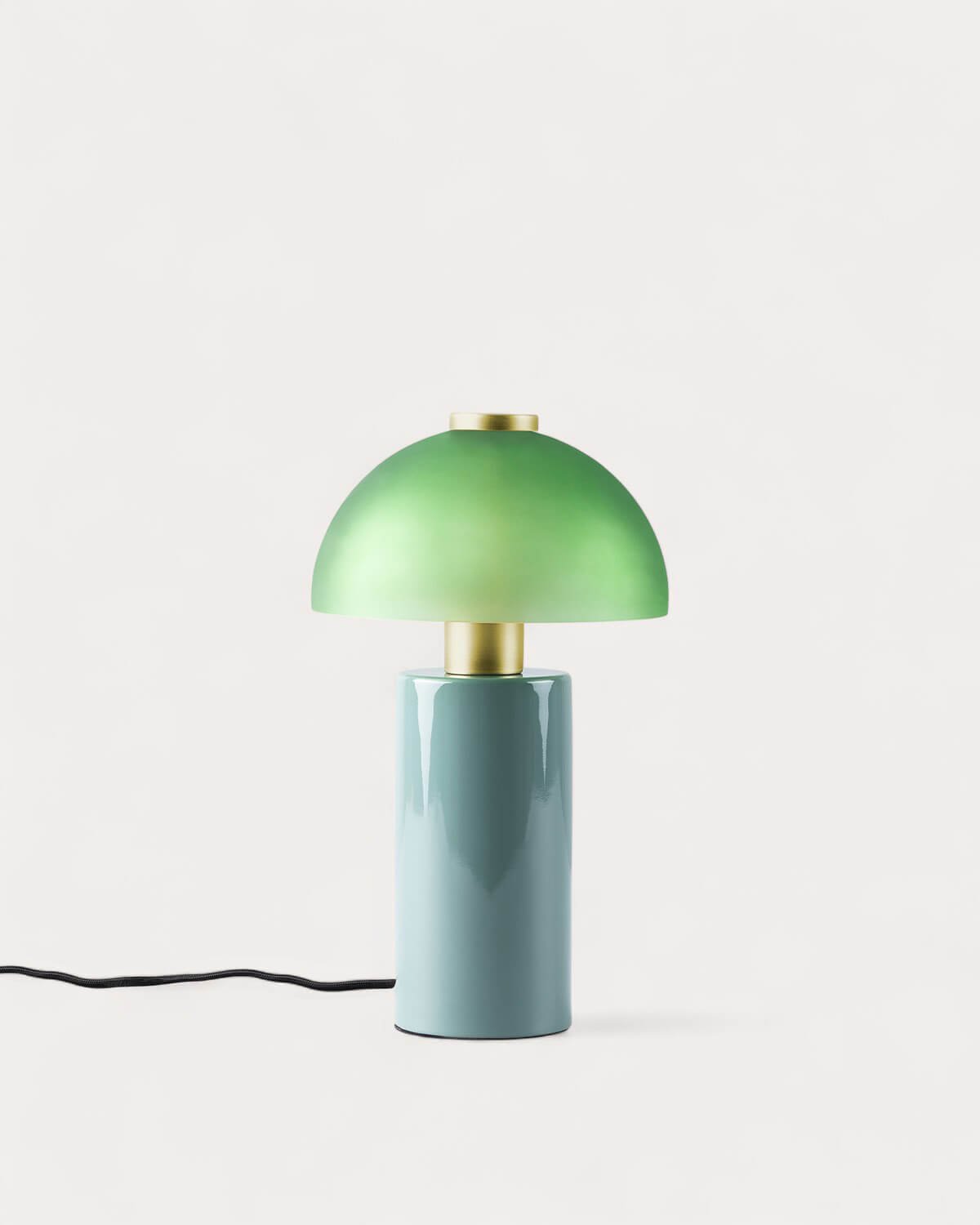 Metal and Glass Table Lamp (Ø19.5 cm) Seta Vidre, gallery image 1