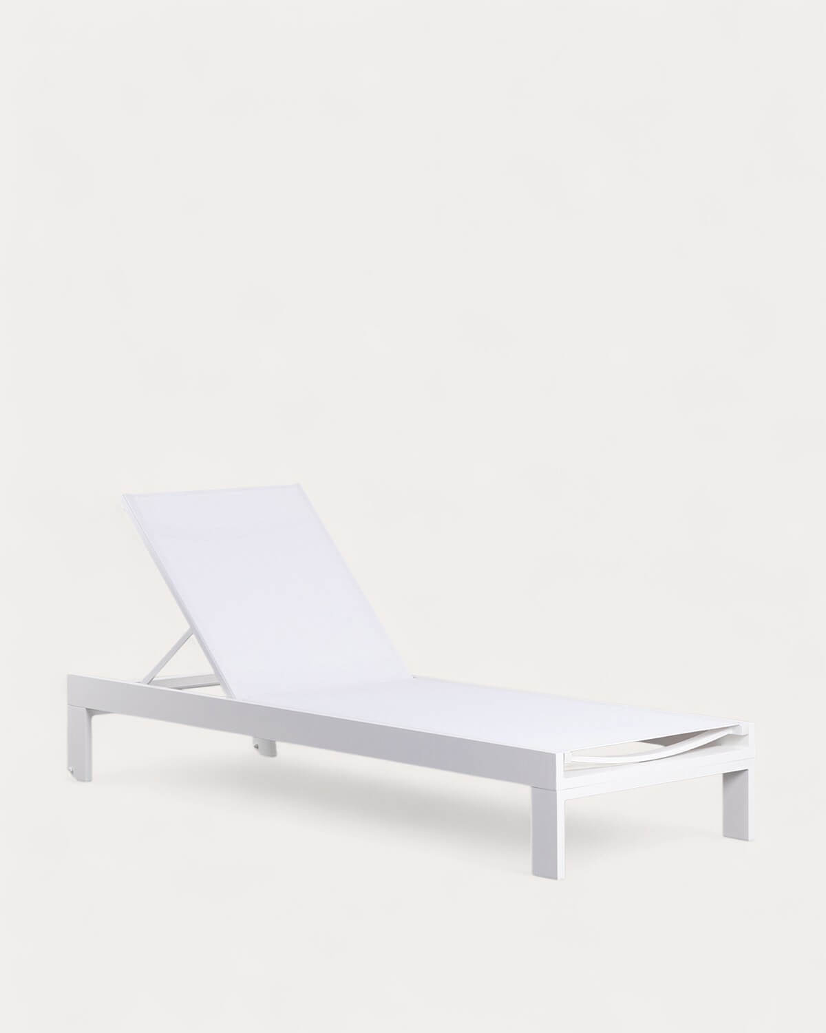 Aluminium and Fabric Reclining Sun Lounger New Kreta, gallery image 1